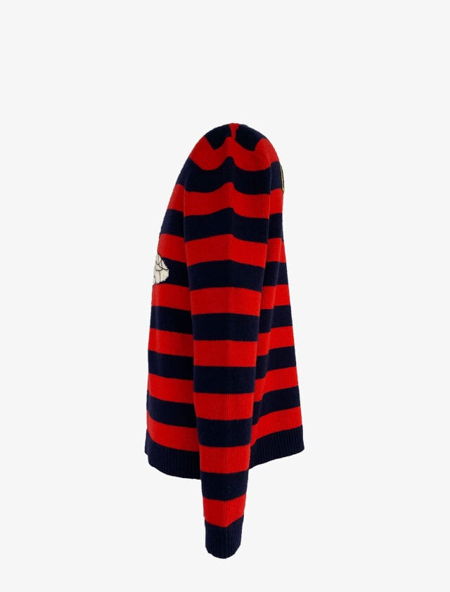 GUCCI グッチ LOVED BEE ハチ エンブロイダリー ボーダー ニット GUCCI グッチ LOVED BEE ハチ エンブロイダリー ボーダー ニット