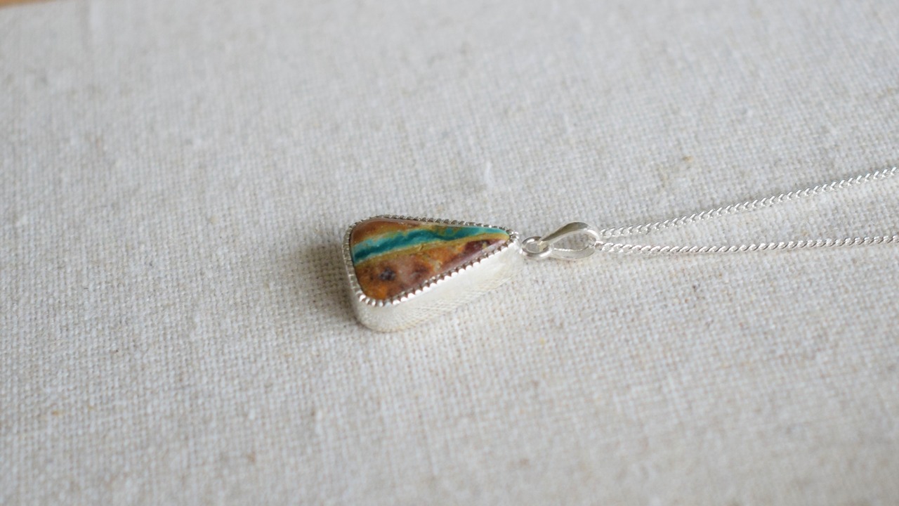 Royston rabbit turquoise necklace《silver925》