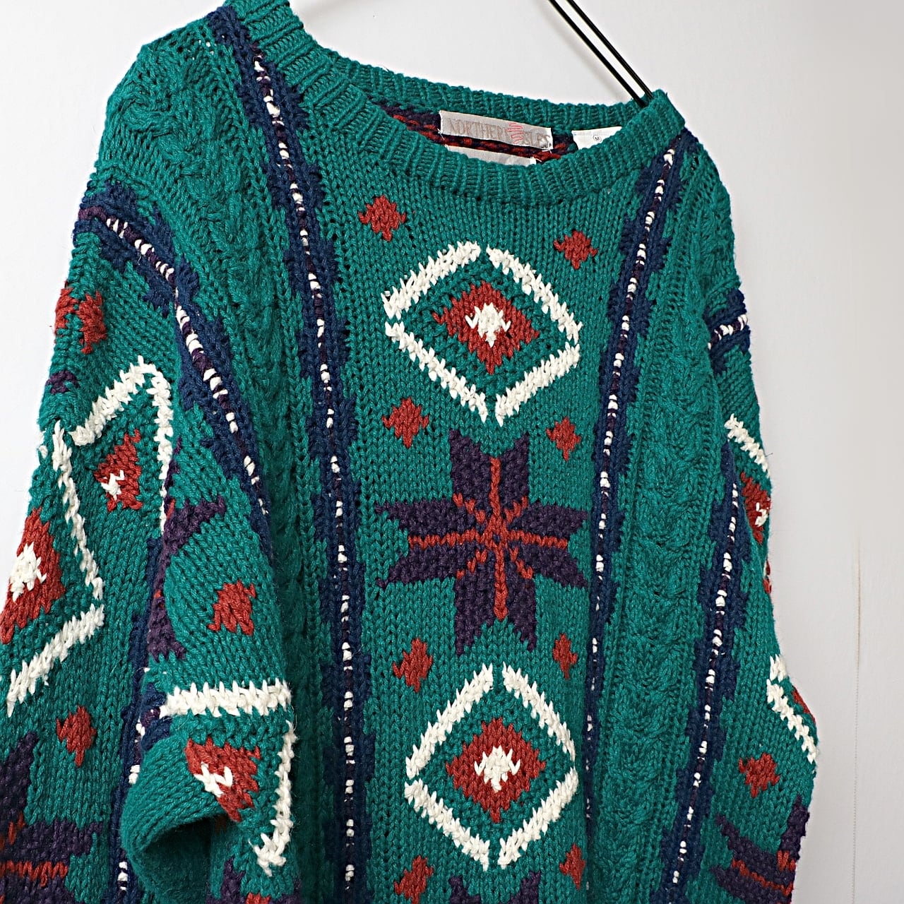 新品 northern isles ハロウィン柄 ハンド ニット セーター S 新品 northern isles ハロウィン柄 ハンド ニット セーター S