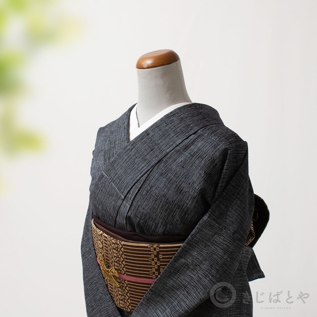 本場白泥大島　真珠色の袷