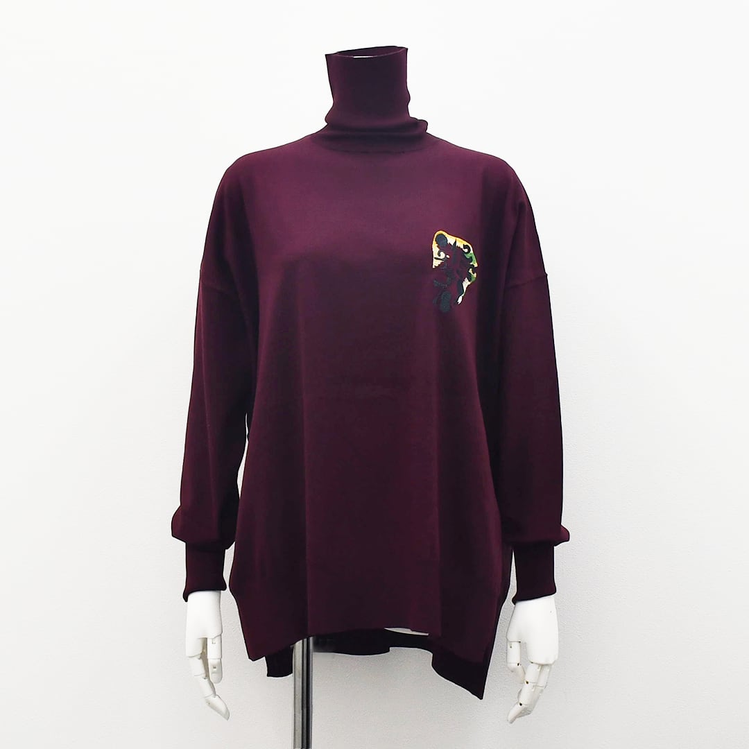 J_O ORIGINAL タートルニット【Craftsmanship×ワインレッド】