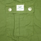 ［SASSAFRAS］フォールリーフドレス キッズ#S-M｜OLIVE