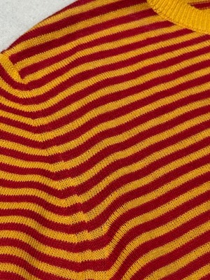 "KENZO" 1982 Cotton acrylic border summer knit
