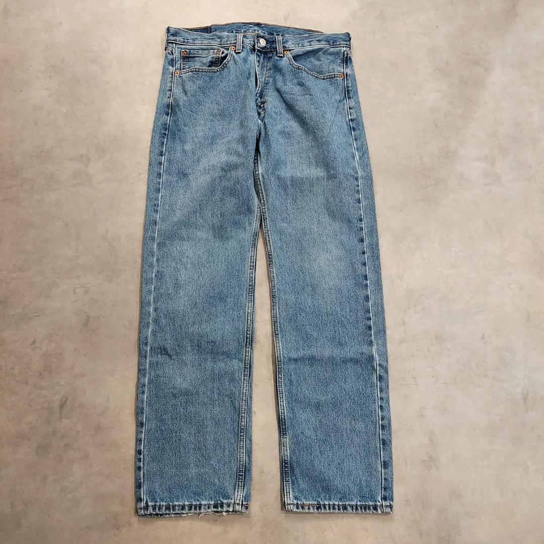 リーバイス505 Levis W34 ブルーデニム 青 古着 ボトム 17211