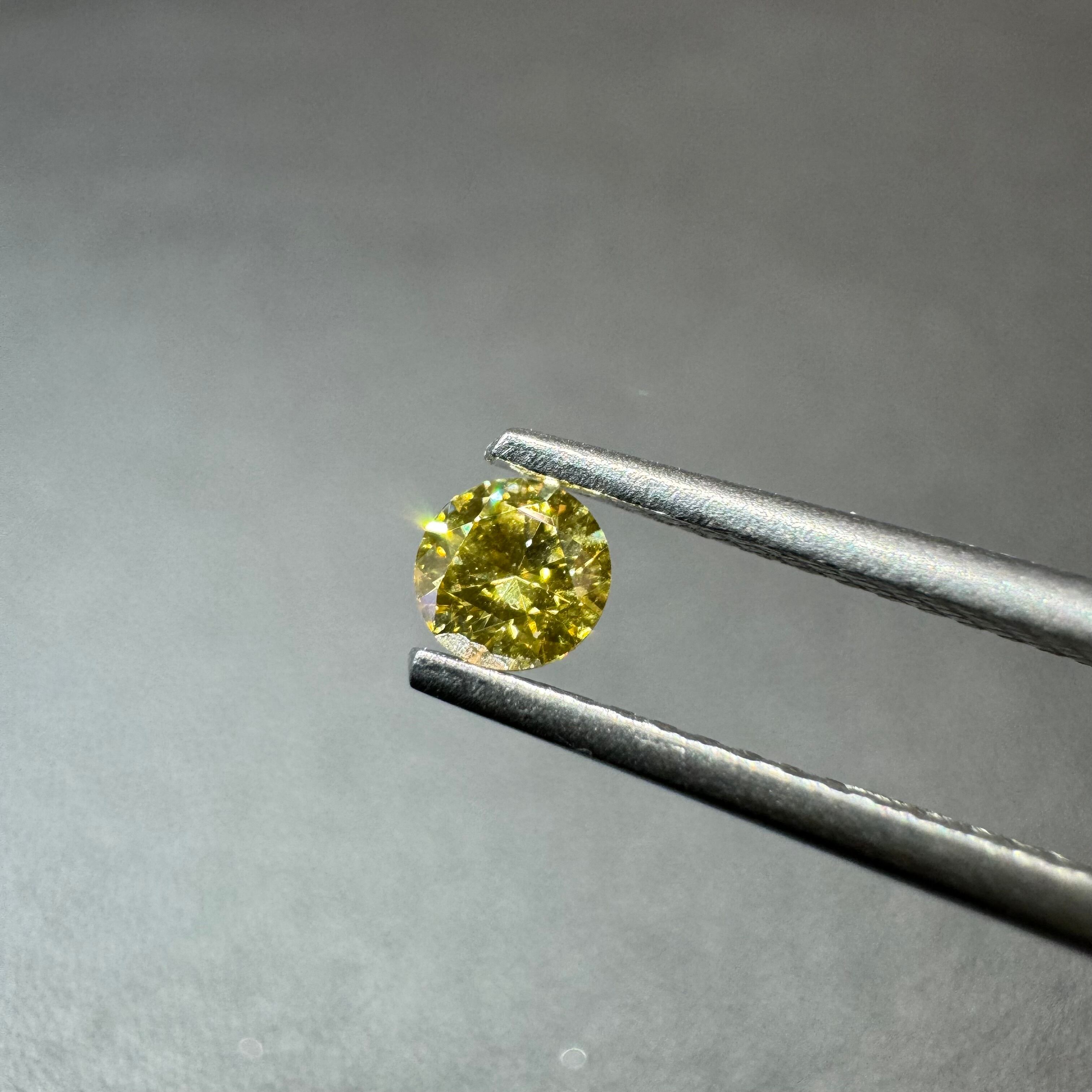 FANCY 法外 VIVID YELLOW ORANGE 0.319ct X/CGL