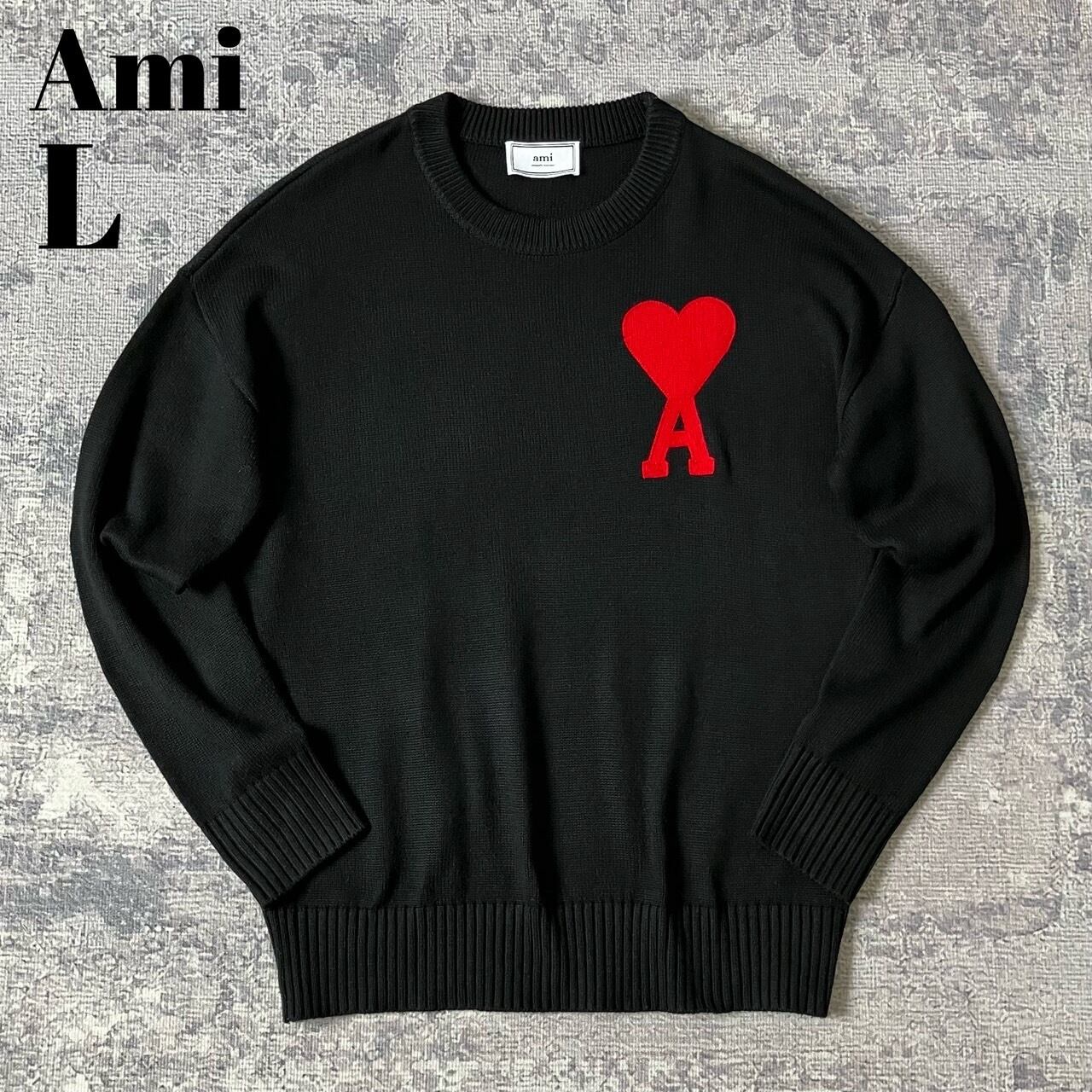 希少L】アミアレクサンドルマテュッシ ハート刺繍ロゴニット セーター  