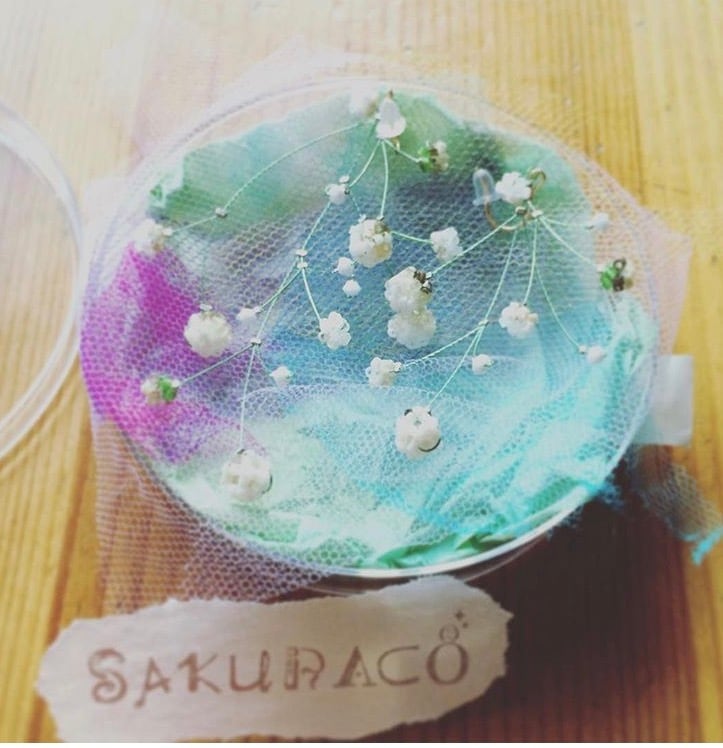 かすみ草ピアス Sセット | sakuracosmic