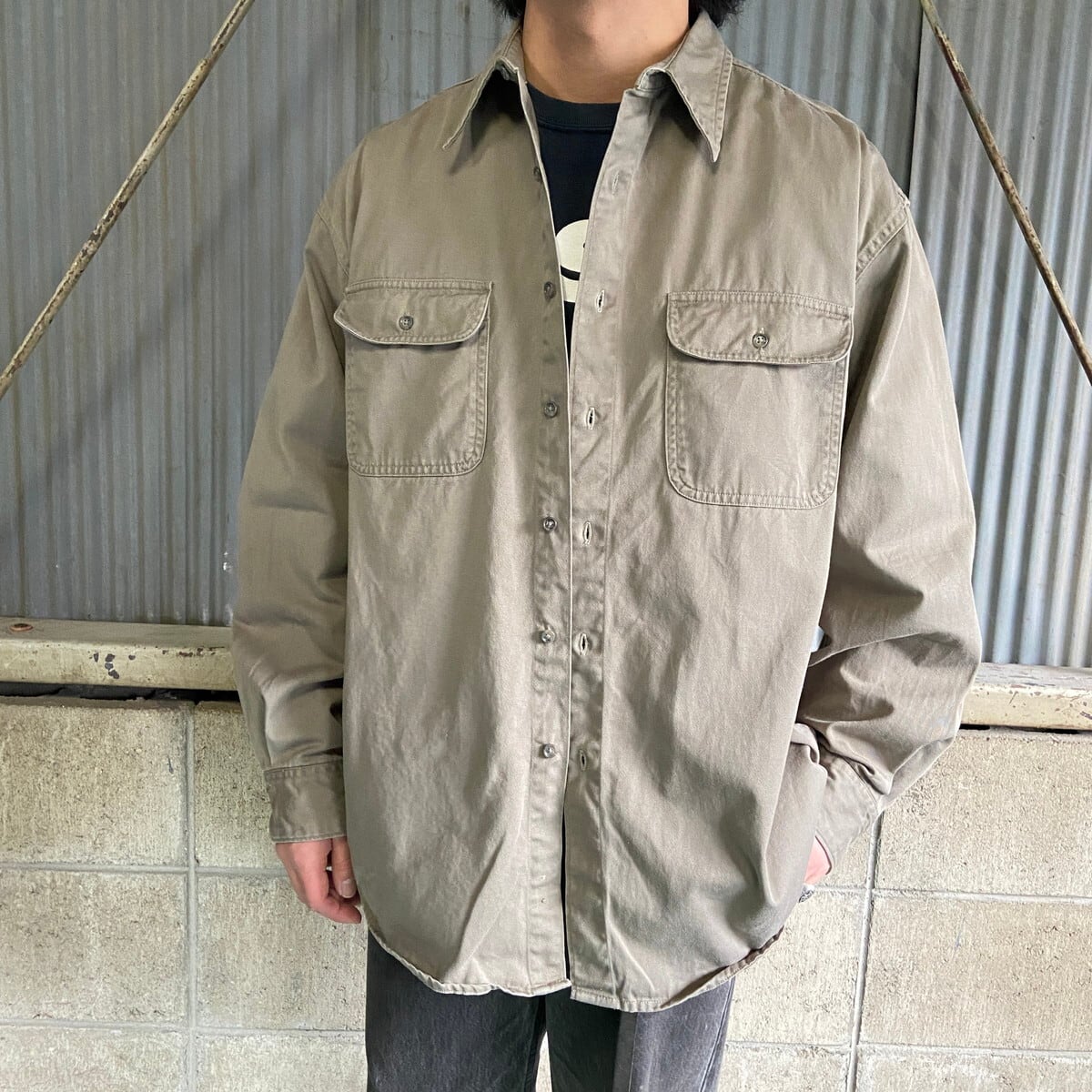 【90s ヴィンテージ】OLDGAP オールドギャップ シャモアクロスシャツ M