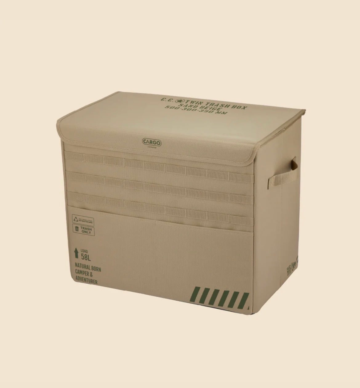 CARGO CONTAINER / TWIN TRASH BOX | Natural Life Style sabi