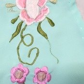 フラメンコ 衣装 シージョ ピキージョ グリーン系 ブルー系 ピンク系 ホワイト系 ミント 刺繍 フレコ フリンジ ダンス 発表会 飾り パーティ 装飾 かわいい 舞台衣装