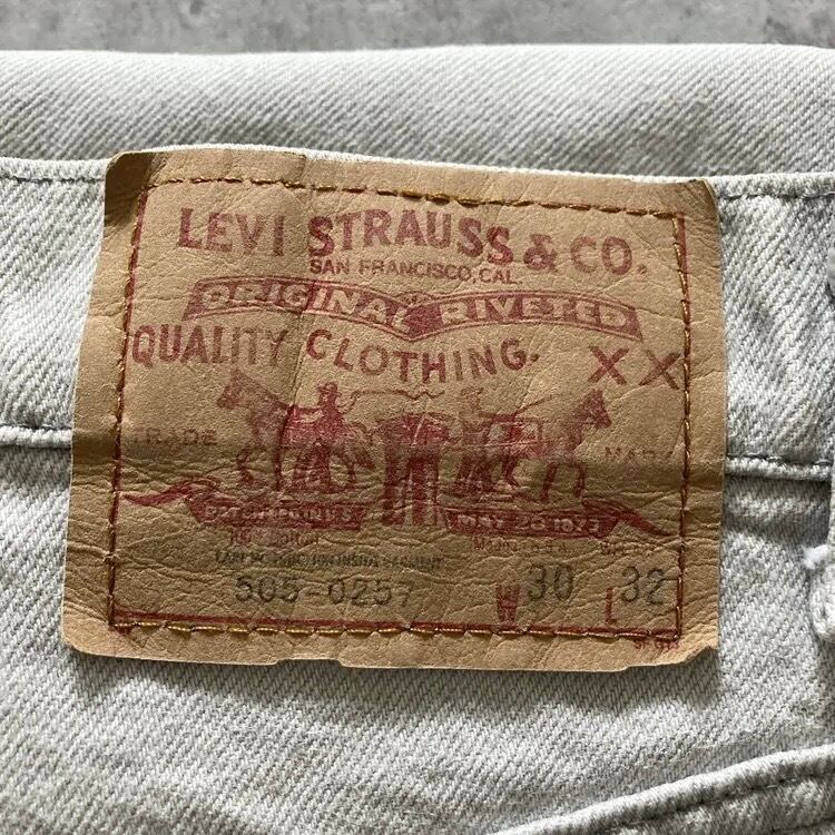 W30 L32】80's US.Levis 505 リーバイス ノックスビル工場(532) ボタン