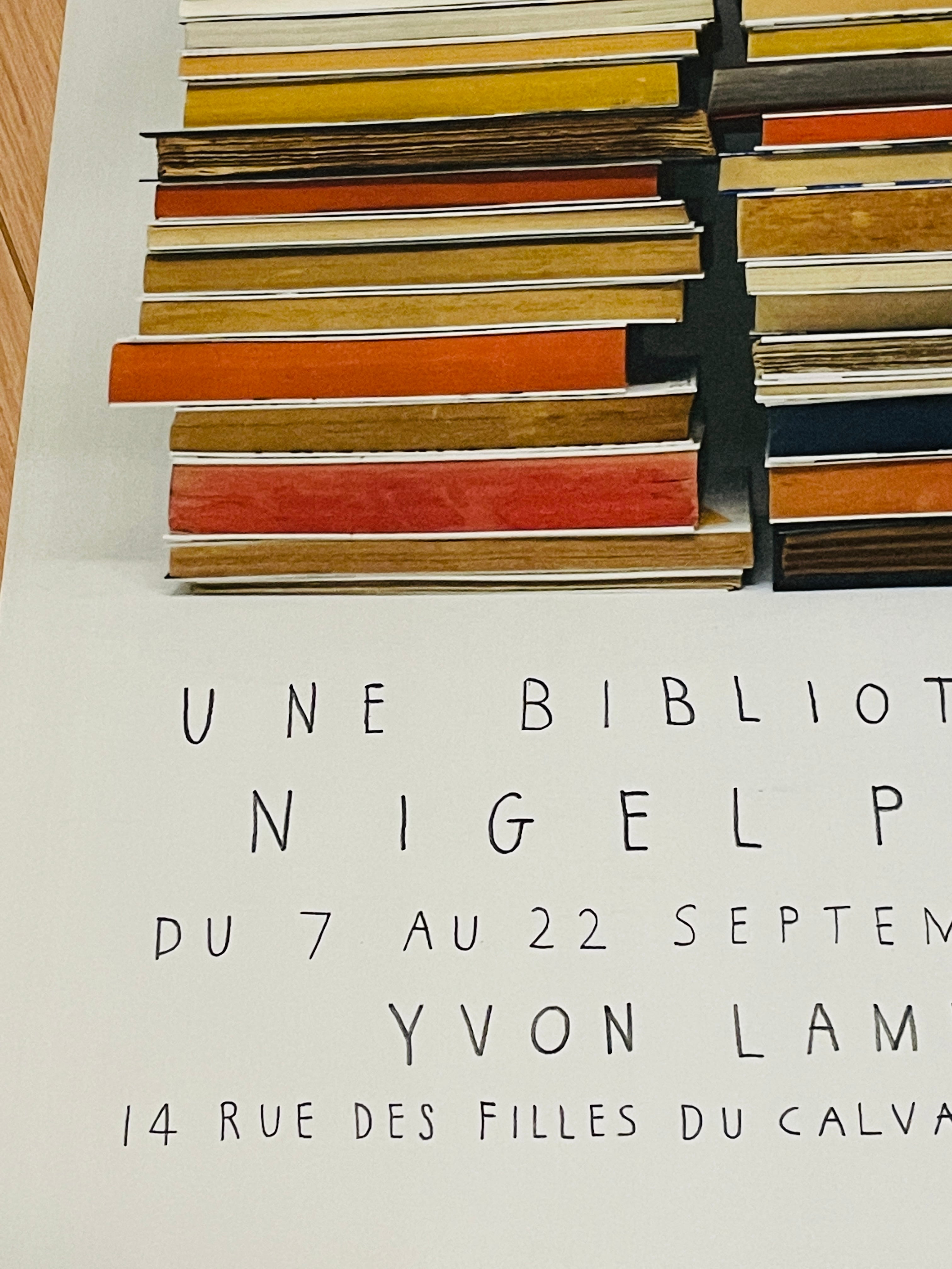 フランス現地完売品 人気北欧アーティストNigel Peake 両面ポスター フランス限定】額装付き 人気北欧アーティストNigel Peake 両面