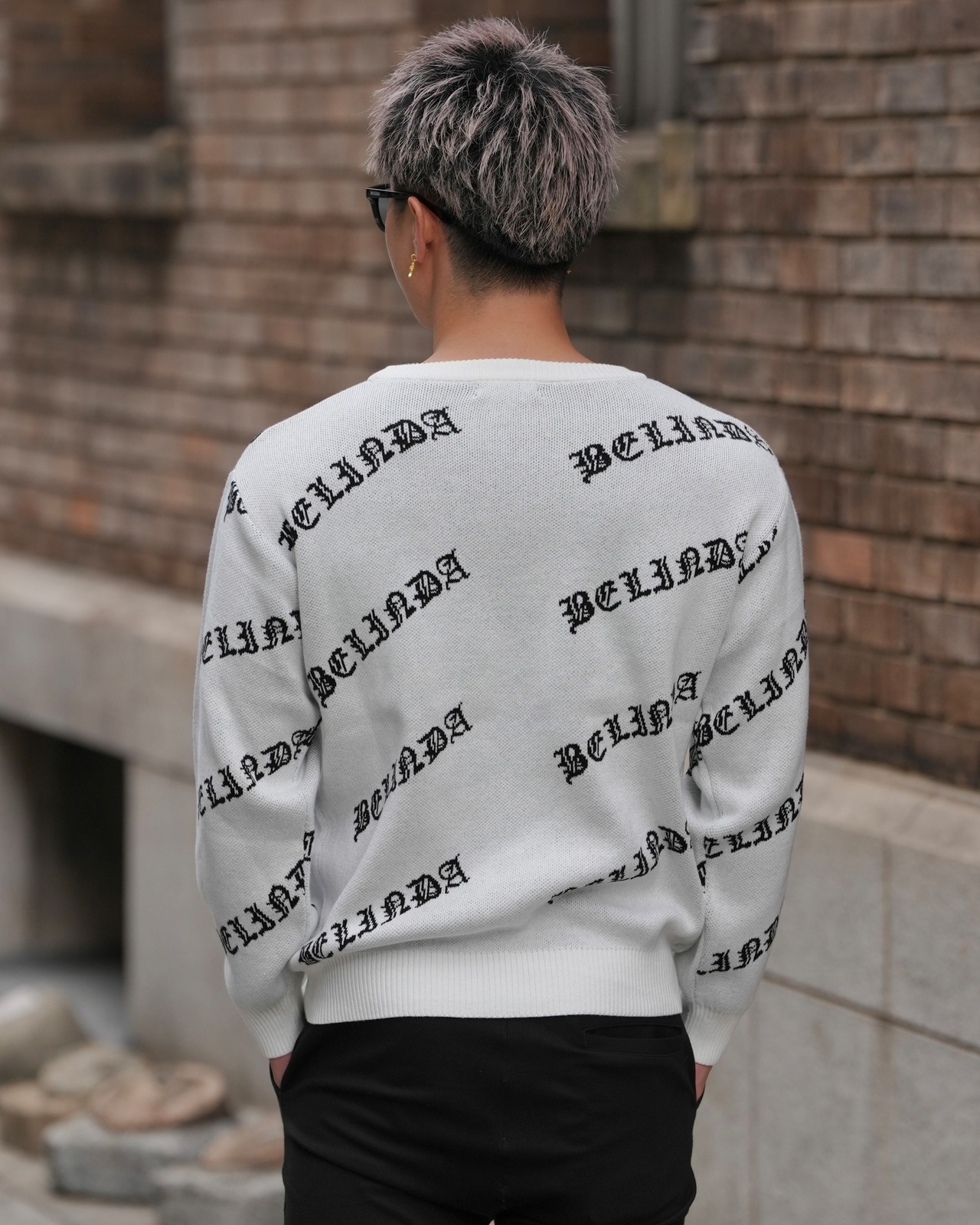 BELINDA MONOGRAM LOGO KNIT【BB25015】