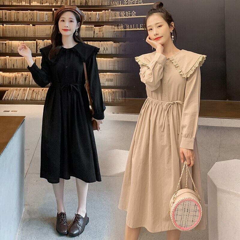 【新作】【送料無料】 8838＃授乳マタニティルーズスタイリッシュミッドロングドレス妊婦妊娠中の授乳ドレス AL expec338775639507