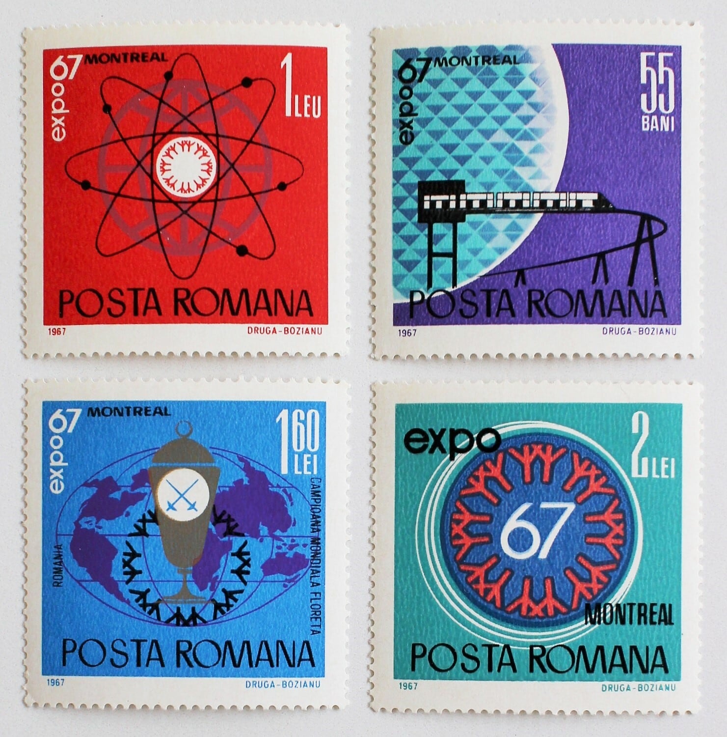 外国の切手 エキスポ / ルーマニア 1967 | Stempel ― 旅する切手 ―