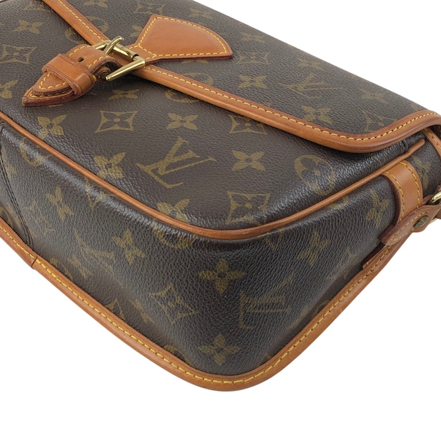 LOUIS VUITTON ルイヴィトン ソローニュ モノグラム ショルダーバッグ ブラウン フロントバックル レザー vintage ヴィンテージ オールド ijy8tn