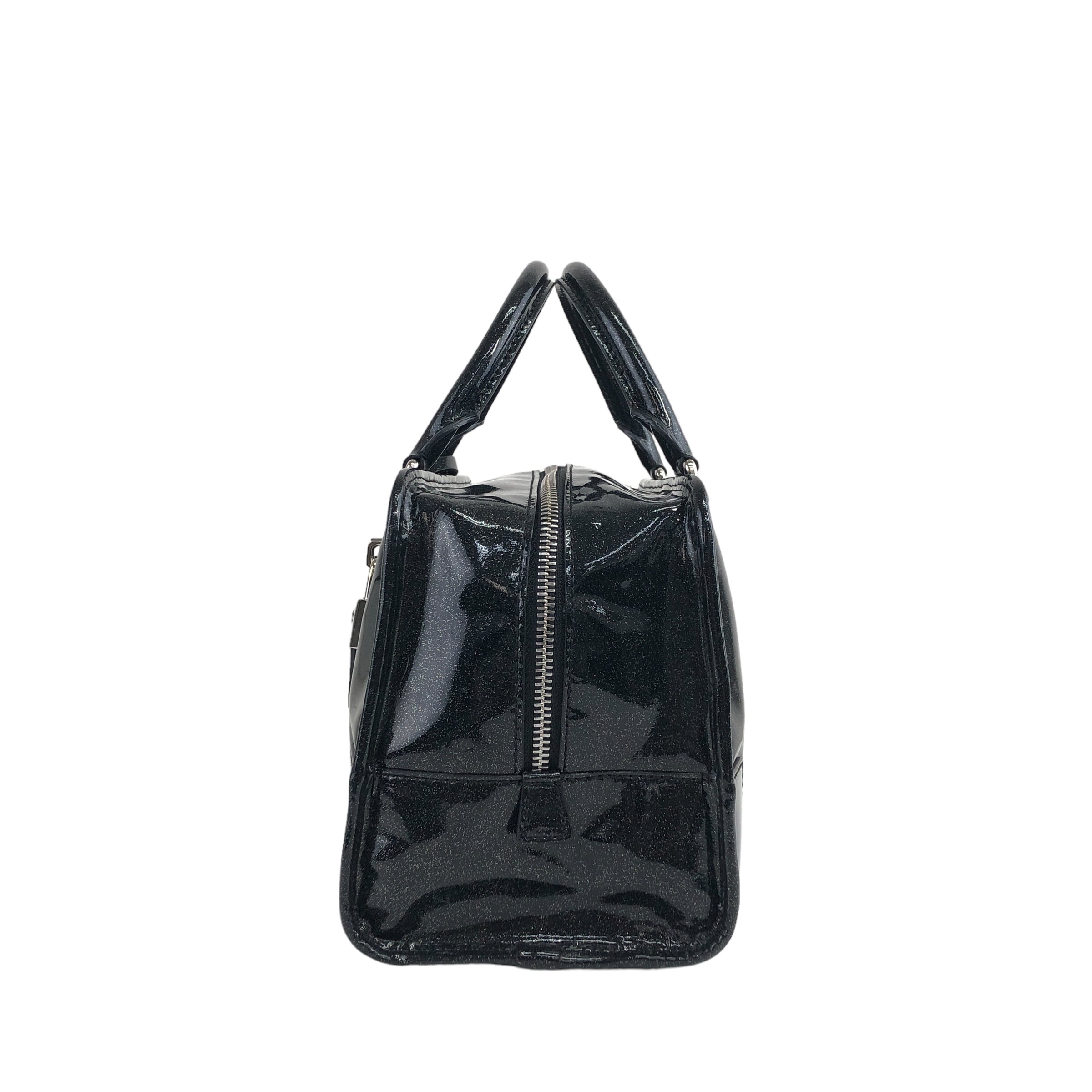 LOEWE ロエベ アマソナ28 ハンドバッグ ブラック アナグラム パテント