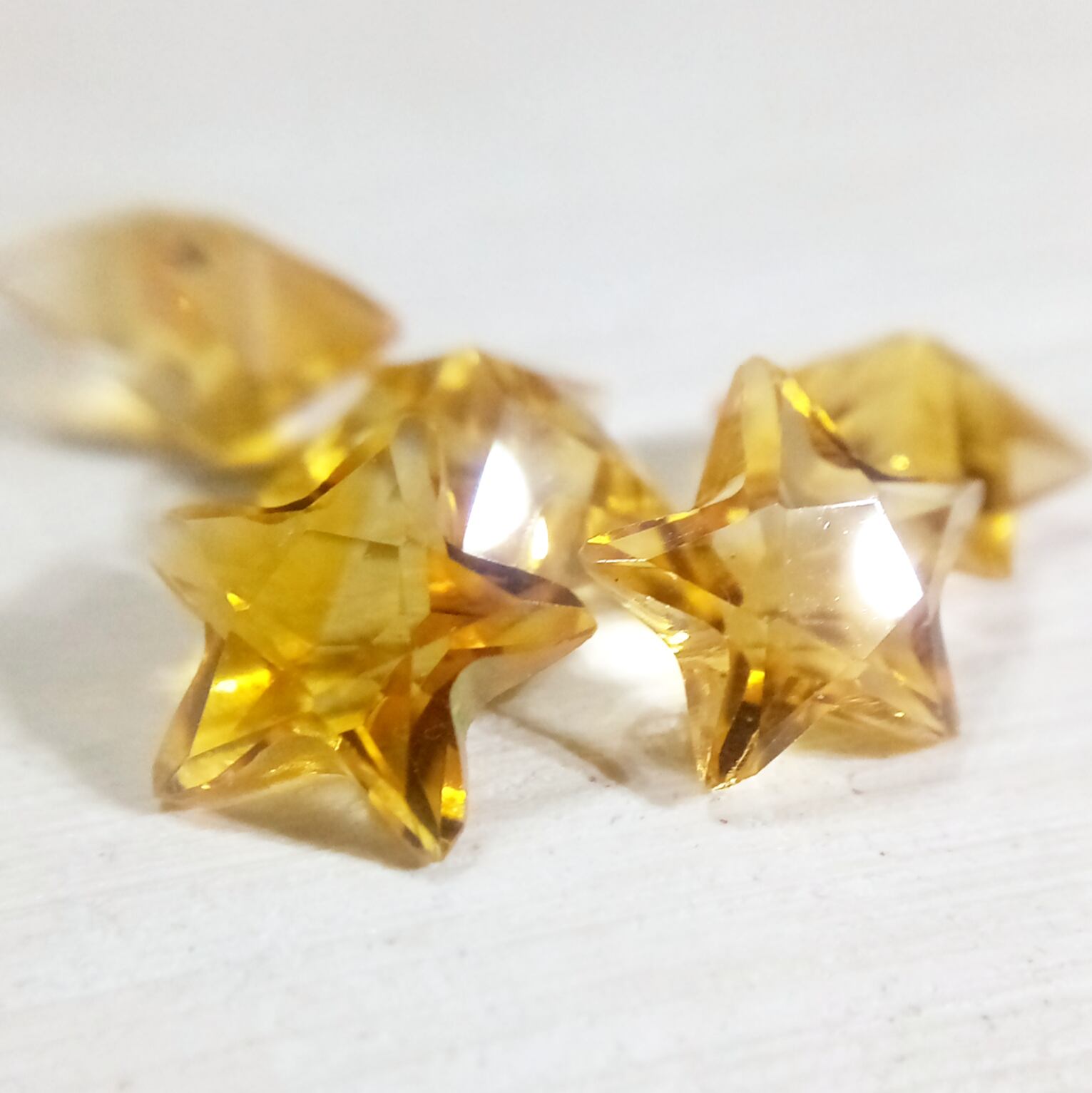 シトリン/AAA 星6mm✨キラキラ王道お星様✨ | Atelier.柚凪