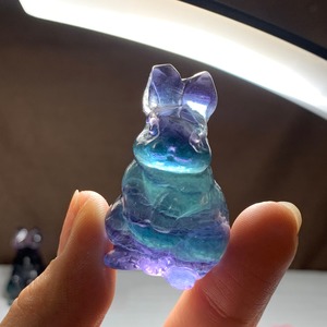 6.フローライトうさぎ・インテリア