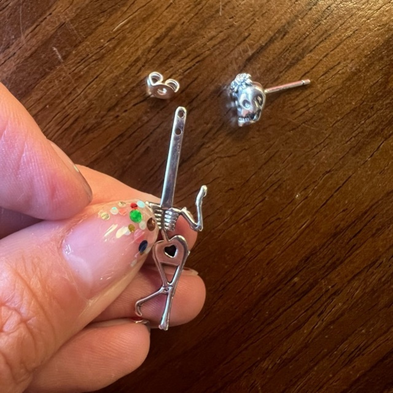 TOPANGA Jewelry　Dancing Skull Earrings　ダンシングスカルピアス　ピアス　ギフト　プレゼント　ジュエリー　イヤリング　