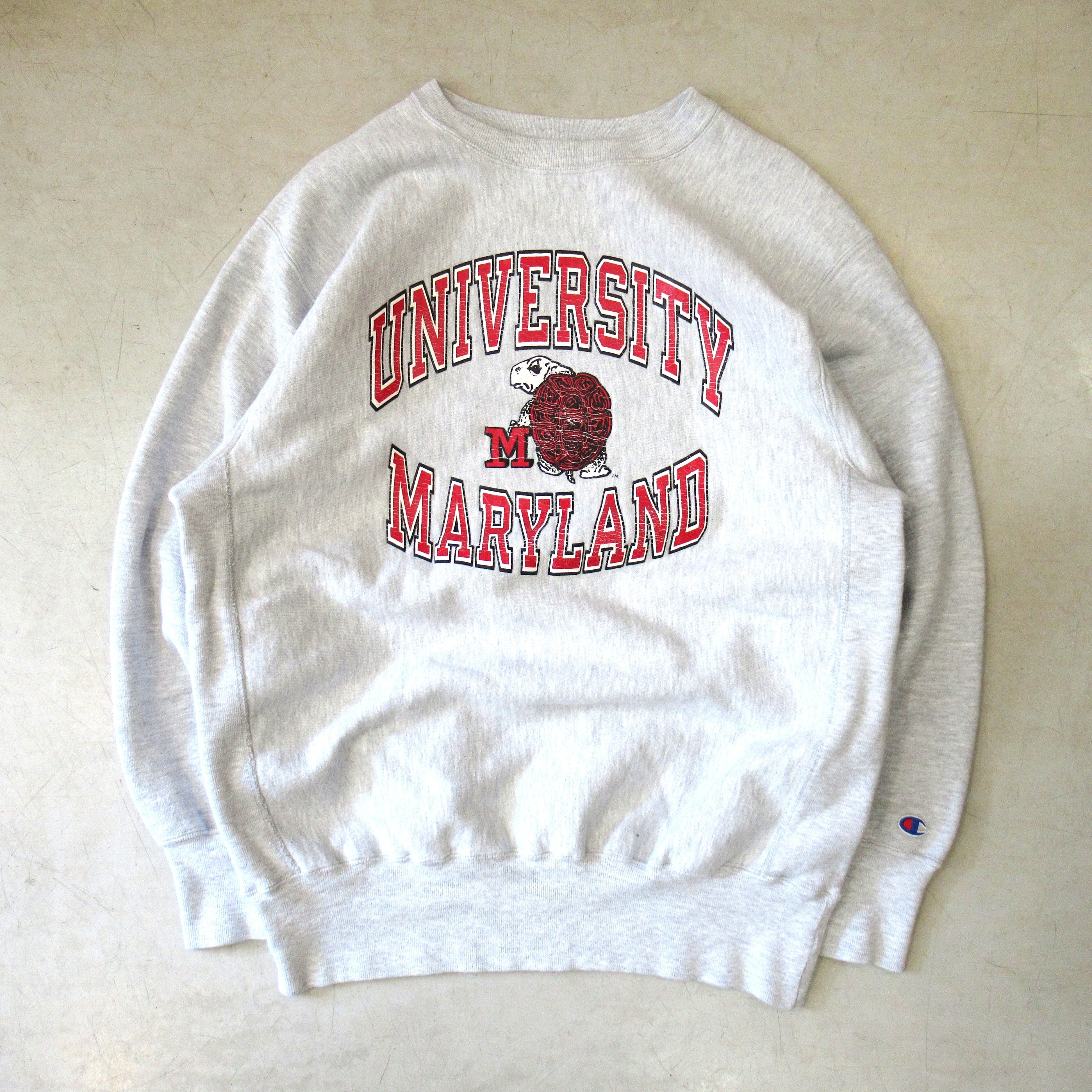 90S Champion RW Sweat Shirt UNIVERSITY MARYLAND【XX-LARGE】 | drop by