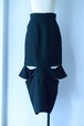 LALOH / Collapsed skirt (black)