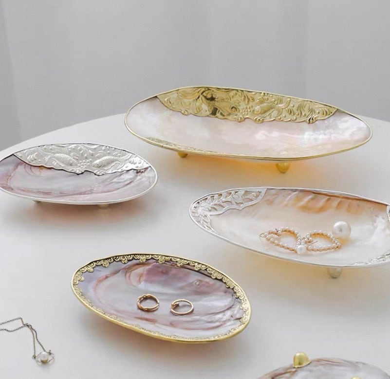 【4月新作アイテム】 4pateern shell Display Plate 4パターンシェルプレート