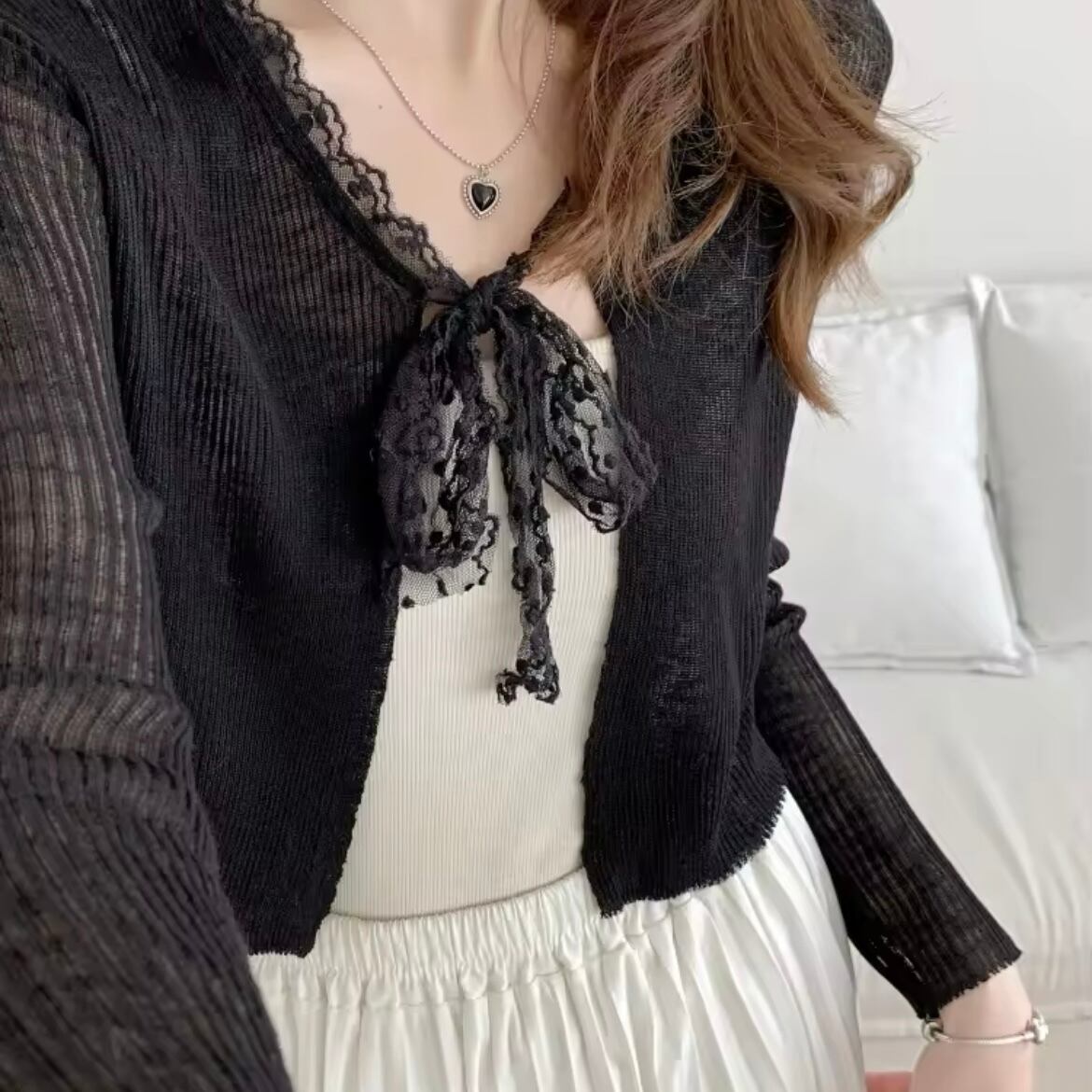 リボンシアーカーディガン