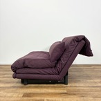 ligne roset リーン・ロゼ ROSETMulty ロゼマルティ パープル ソファベッド クッションセット 二人掛けソファ カウチソファ デザイナーズ家具 モダン【中古】【350サイズ】