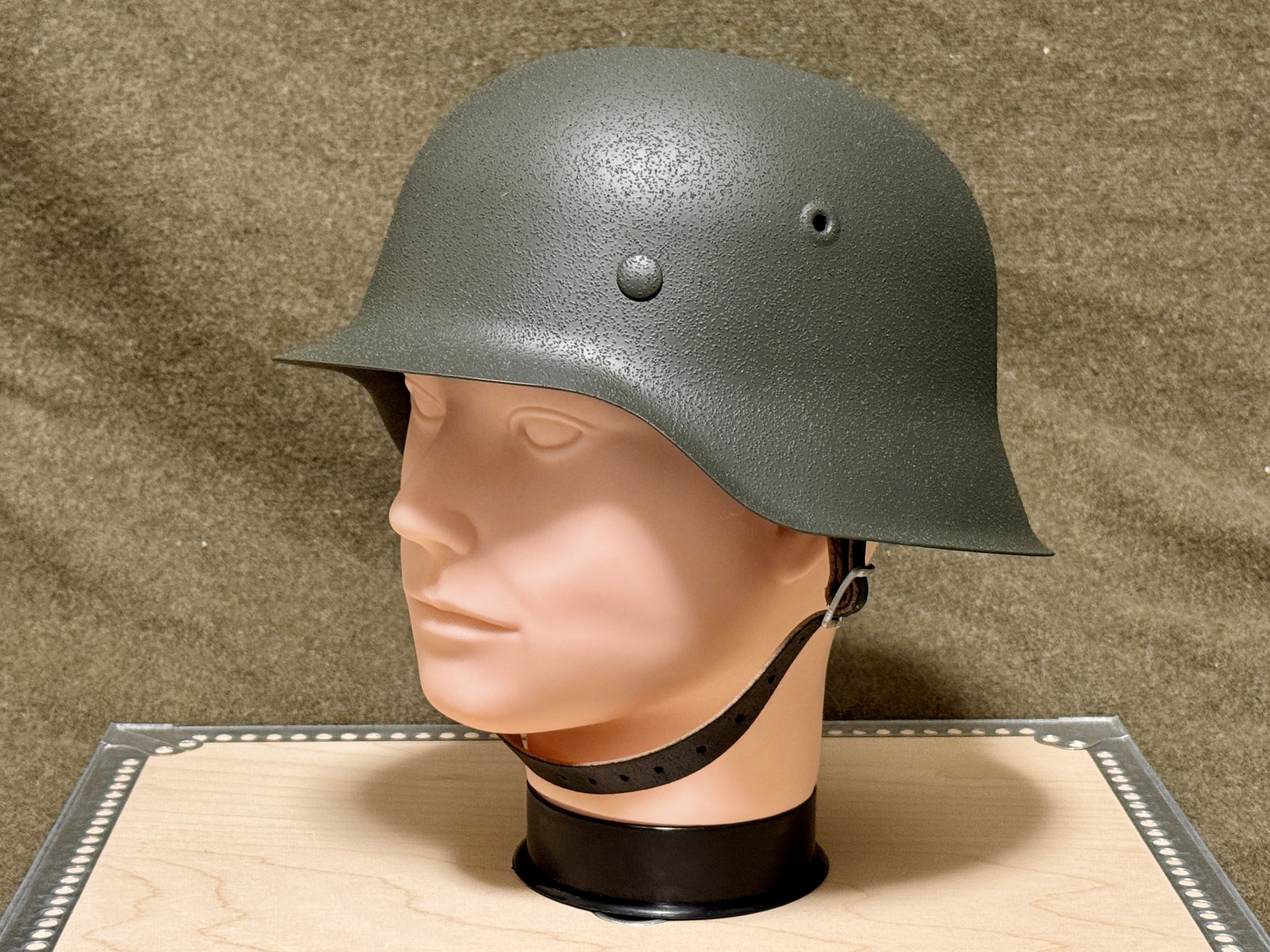 WWⅡ ドイツ軍 M42シュタールヘルメット 酸化アルミニウム