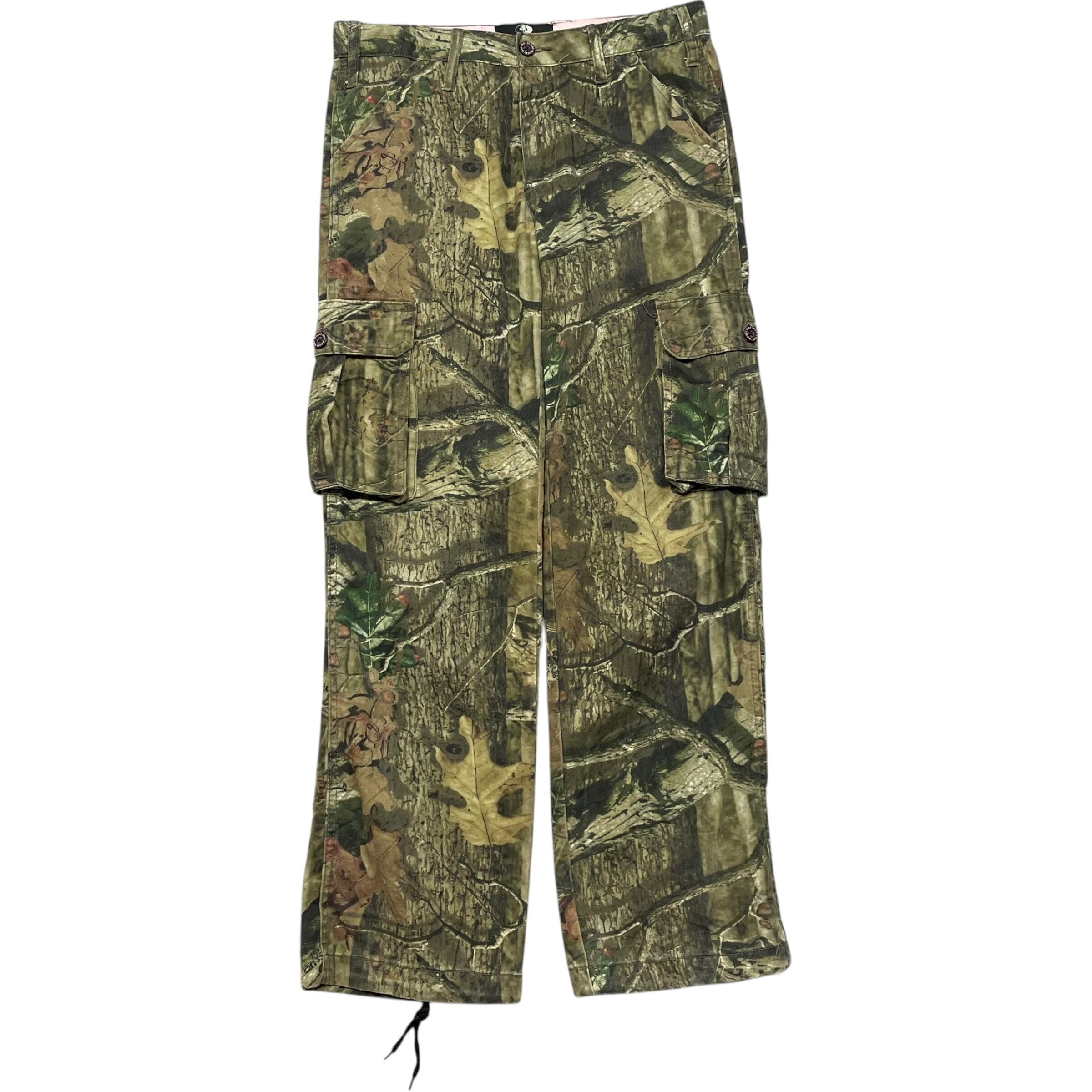 《実寸W33 L30》MOSSY OAK モッシーオーク リアルツリーパンツ カーゴパンツ ドローコード付 no.5953