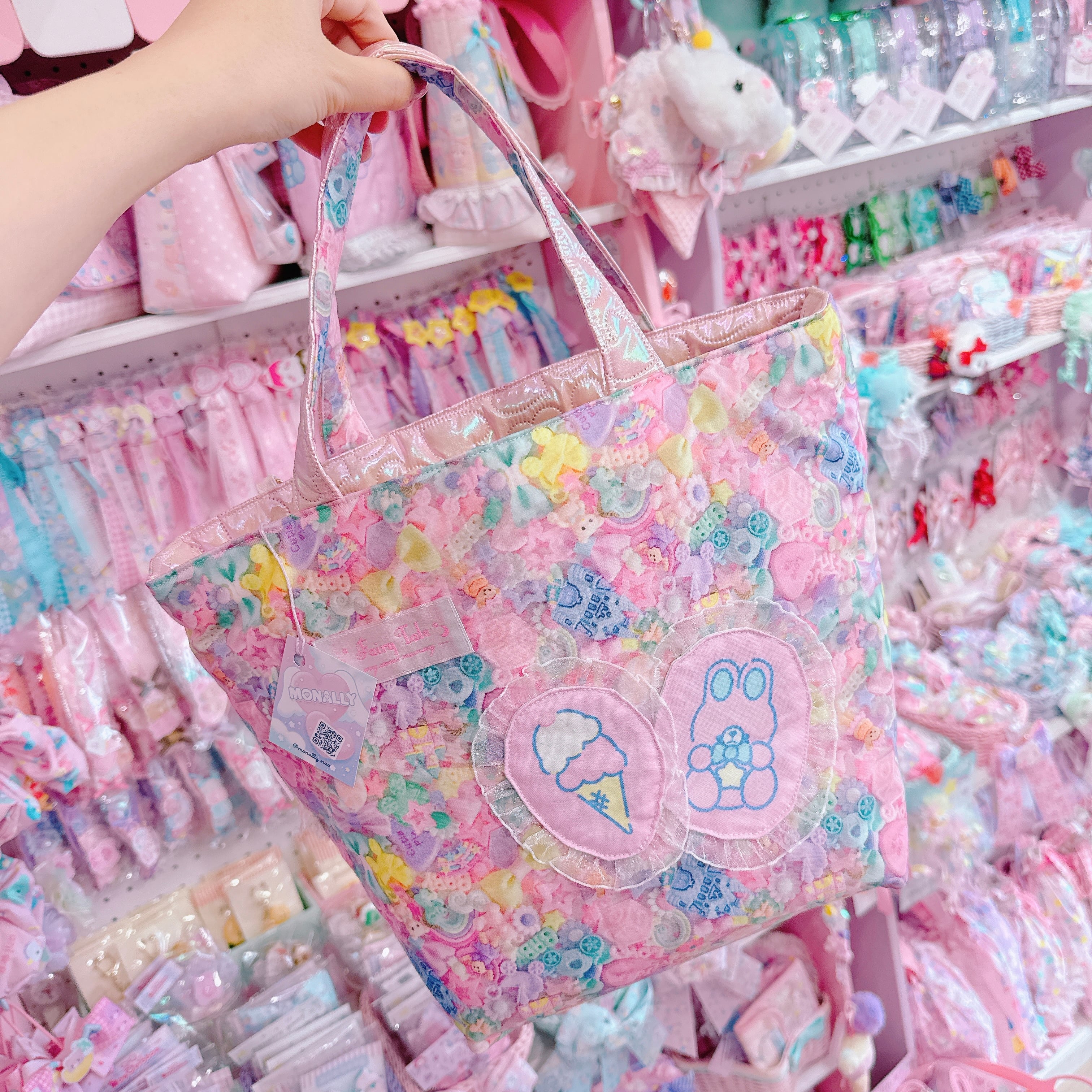 【C7】39-1ハートポケットトートバッグ