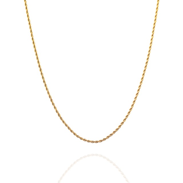 Rope Chain  Necklace 2.0mm / GOLD
