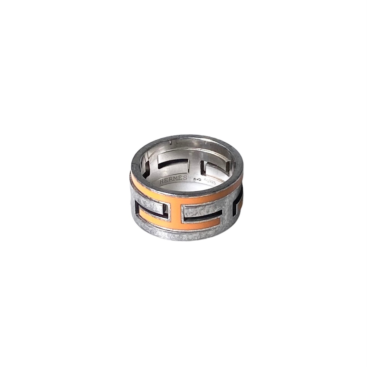 HERMES silver ring “Move H”