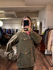1940s-50s "fishuntex by RED HEAD" Cotton Poplin Fishing & Hunting Jacket