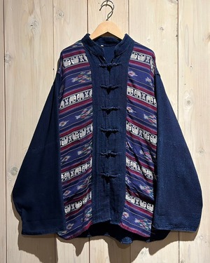 【a.k.a.C.a.k.a vintage】China Button Gimmick Vintage Shirt Jacket