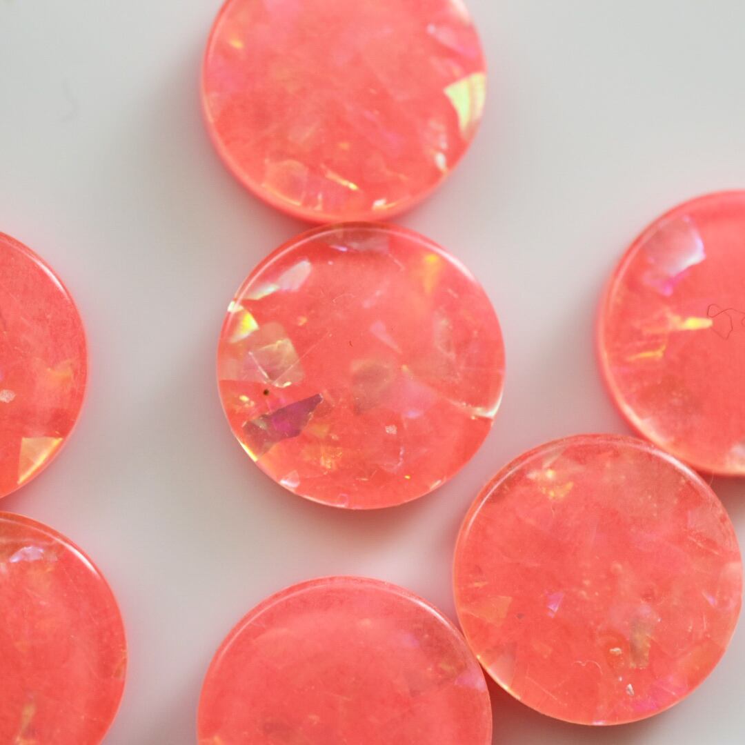 『ビンテージカボション』ドイツ 4個 15㎜ C-1