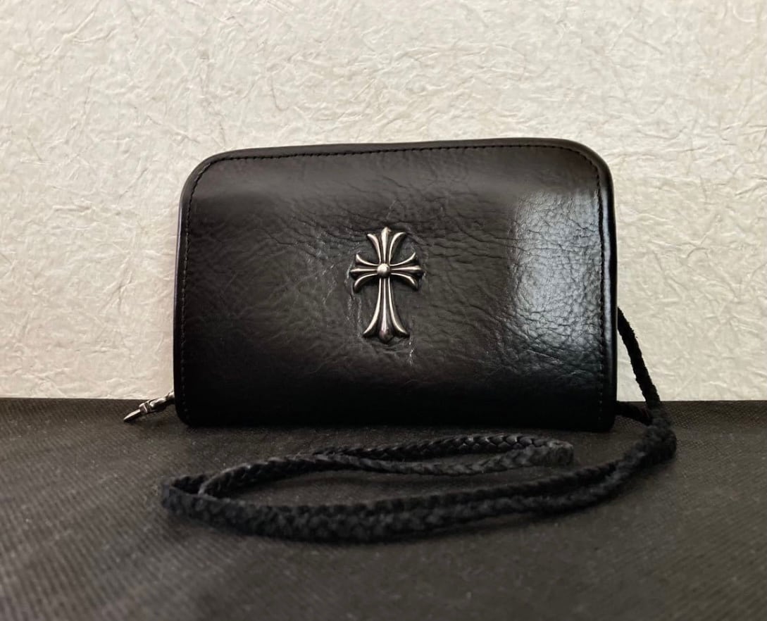CHROME HEARTS クロムハーツ ウォレット CHクロス レザーブレード&ボロチップ