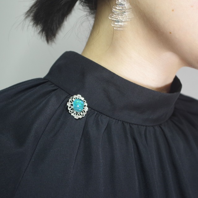 【窯焼きシーグラス】Thetis ブローチ