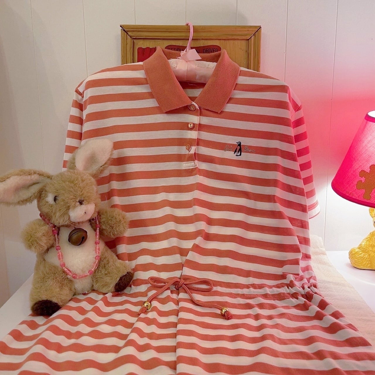 penguin stripe polo one-piece