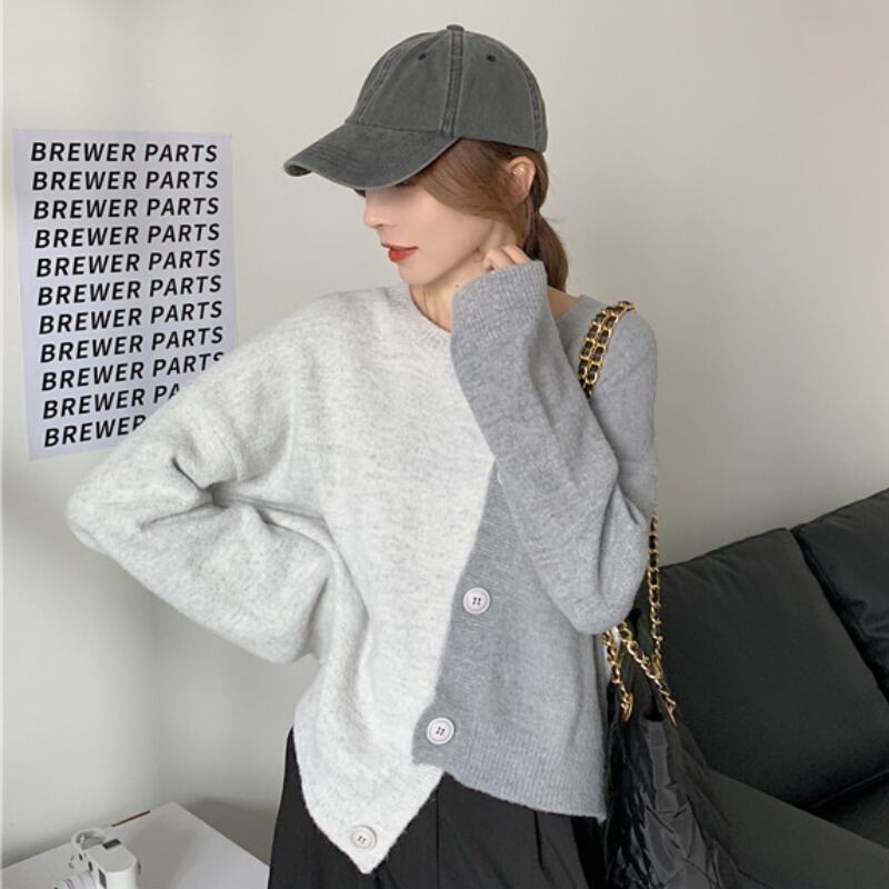 ニットカーディガンスプリングセーター コート 春物 YY-ファッション45263174491