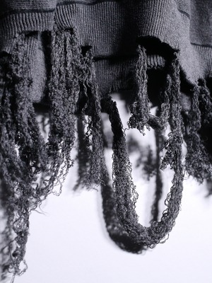 REMAKE / ”random dots” × ”boro” custom cotton knit