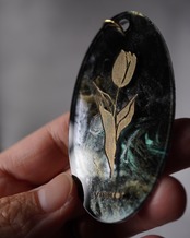 植物標本 key ring / ◼︎black