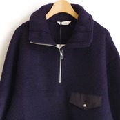 Oblada WOOL FLEECE TOPS　NAVY