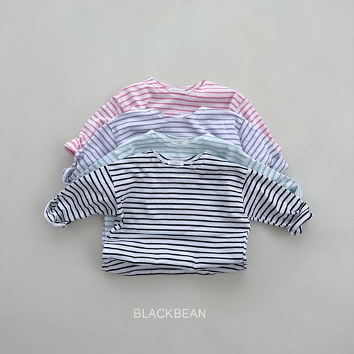 【即納】ラスト1点！black bean / striped shirts