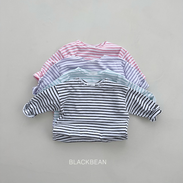 【即納】ラスト1点!black bean / striped shirts