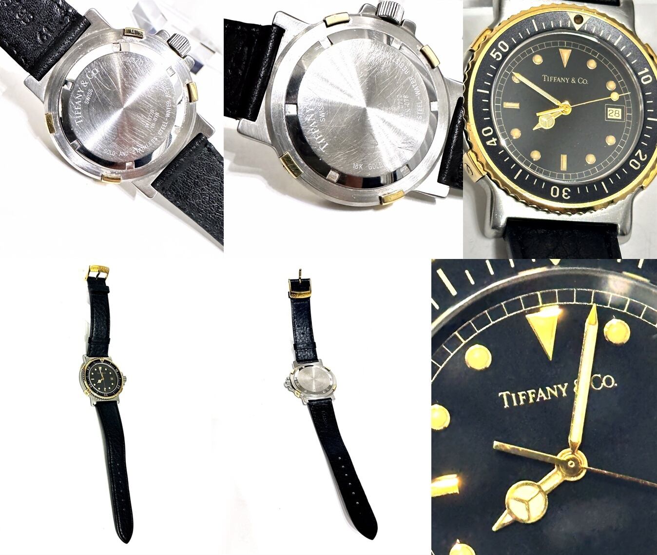 TIFFANY ティファニー ダイバー デイト ブラック 38mm 18K YG SS K18