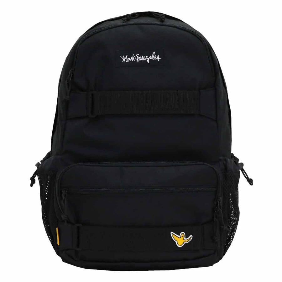 MARK GONZALES (マークゴンザレス) ボードストラップバックパック ブラック/ホワイト MGPE504