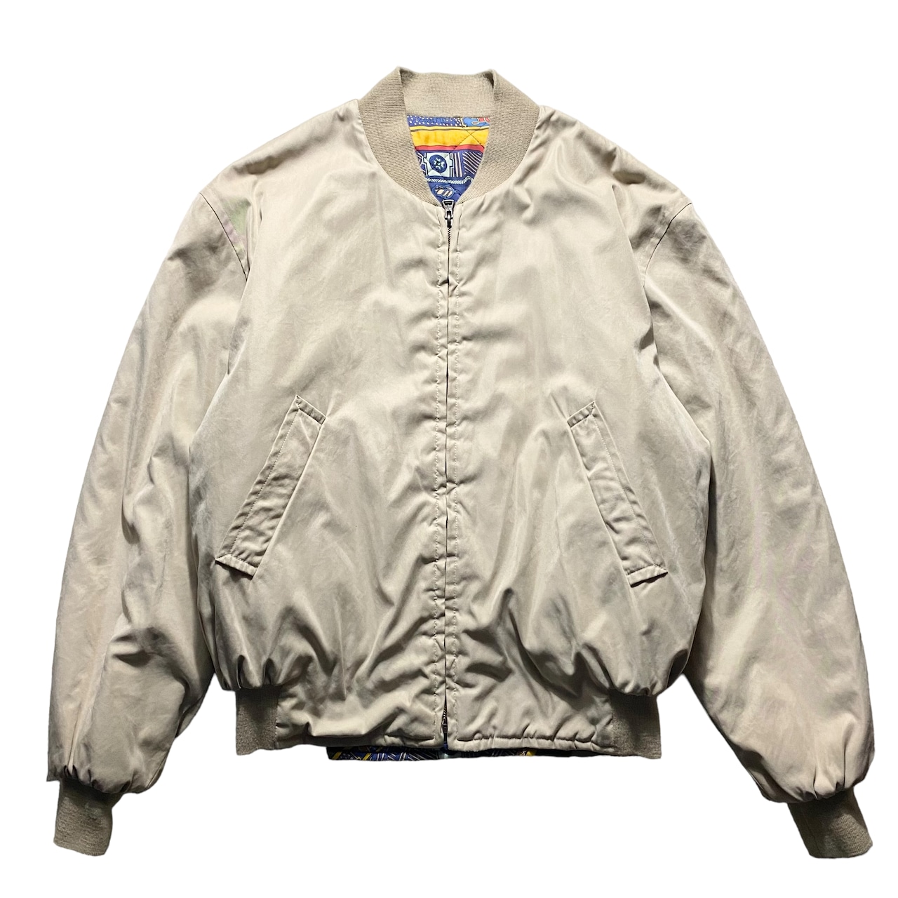 vintage HERMES reversible bomber jacket “ART des STEPPES”