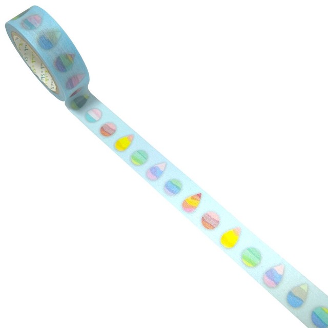 シール堂　日々是和紙てーぷ　虹の雫　15mmマステ　SD04